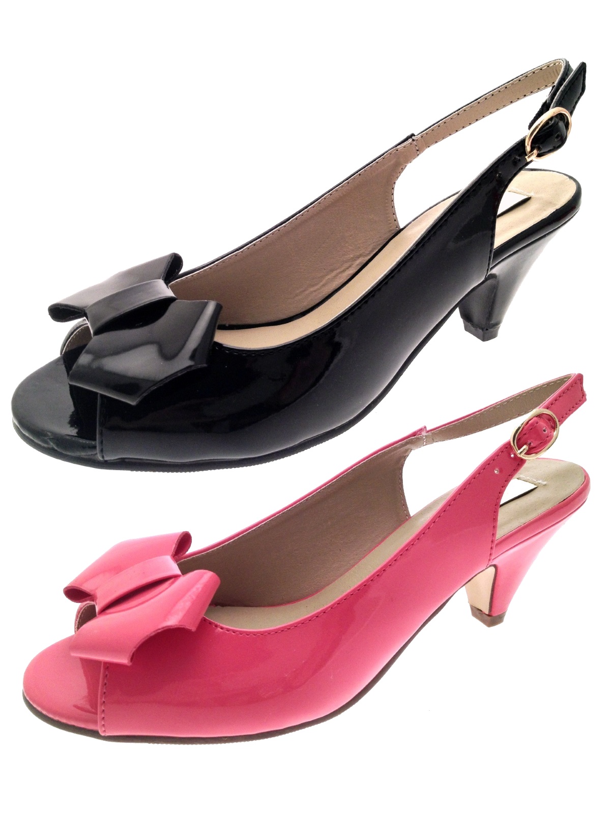 slip on heels wide fit